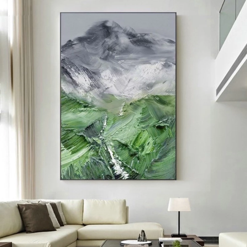 Πίνακας Ζωγραφικής Μountain Καμβάς με Ξύλινο Πλαίσιο 80x100cm