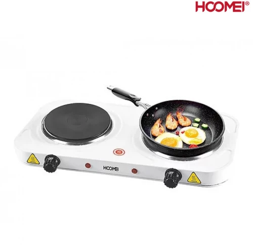 Hoomei Διπλή Επιτραπέζια Εστία Εμαγιέ 2500W με 5 Ρυθμίσεις Θερμοκρασίας HM-5625 - Λευκή