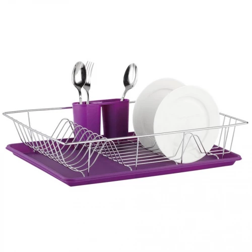 Muhler Πιατοθήκη 48x31x10cm Μοβ