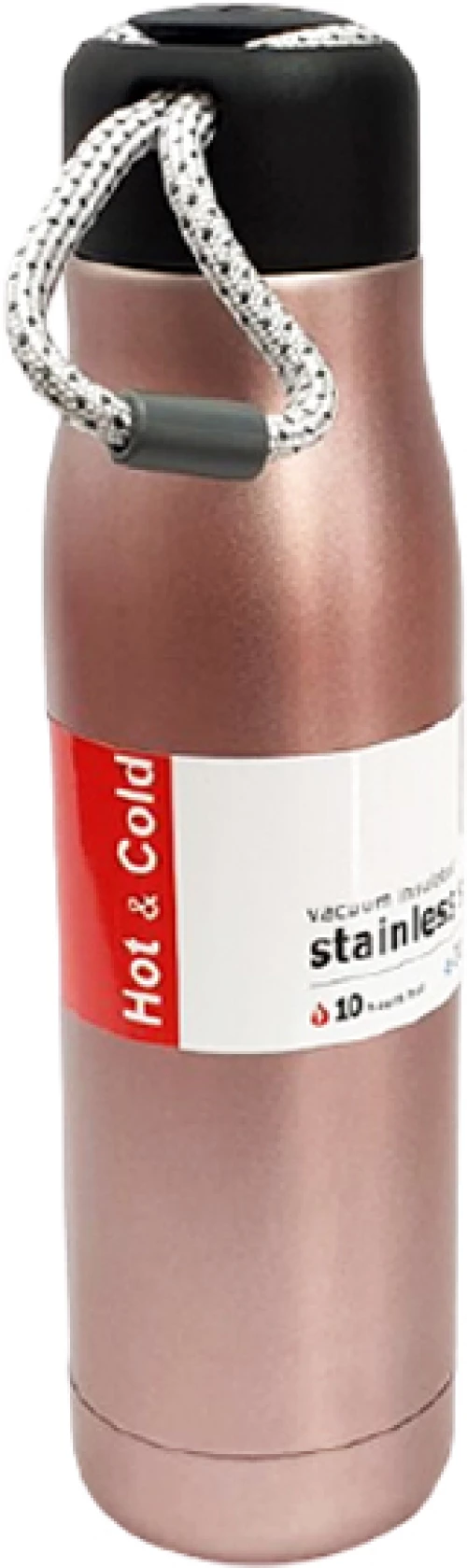 Θερμός Μεταλλικό Ροζ Μάτ 550ml Oem - 90100570020