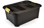 Κουτί Αποθήκευσης Μαύρο 40L 56.5x43x25cm Viosarp - 5206753038122