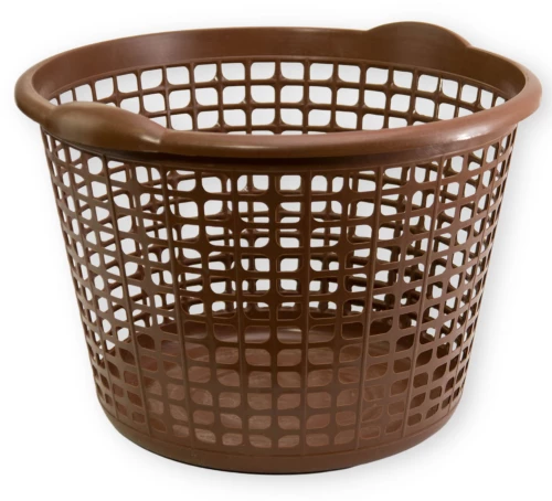 Καλάθι Ρούχων Στρόγγυλο Καφέ 30Lit 48x33cm Viosarp - 5206753036296