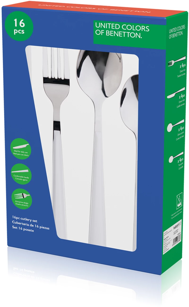 Black & White Inox Σετ Μαχαιροπίρουνα 16τμχ
