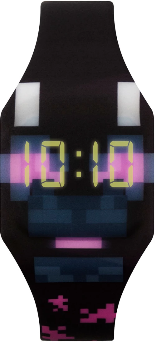Led Ρολόι Minecraft Black