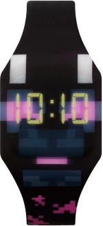 Led Ρολόι Minecraft Black