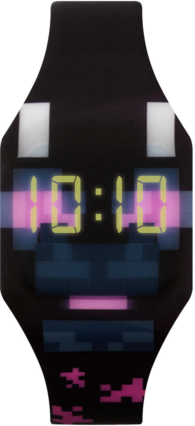 Led Ρολόι Minecraft Black