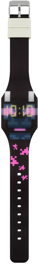 Led Ρολόι Minecraft Black