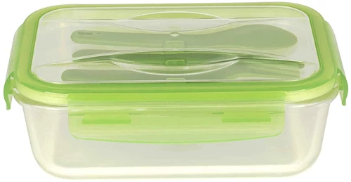 Glass Lunch Box & Plastic Cutlery