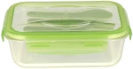 Glass Lunch Box & Plastic Cutlery