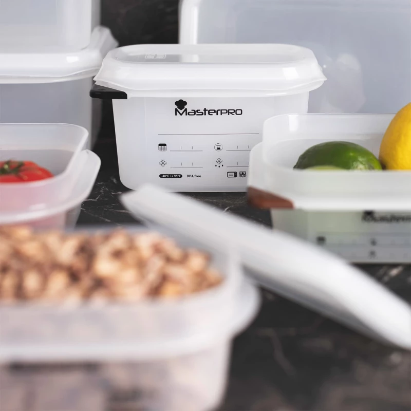 Foodies Πλαστικό Δοχείο Τροφίμων με Καπάκι 4300ml