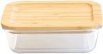 Γυάλινο Δοχείο Τροφίμων με Καπάκι από Bamboo 1.5L - Natural