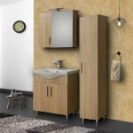 Στήλη SIENA Δρυς Σκούρο 35 3CSI035SD0 με ποδαράκια 35x32x185
