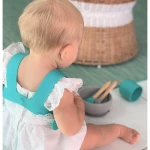 MinikOiOi Σαλιάρα Σιλικόνης Ελαστική Πράσινη