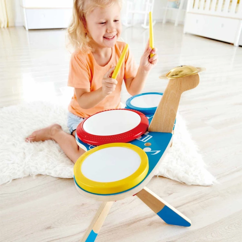 Hape Ξύλινο Σετ Ντραμς
