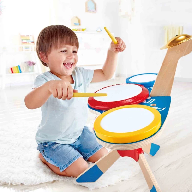 Hape Ξύλινο Σετ Ντραμς