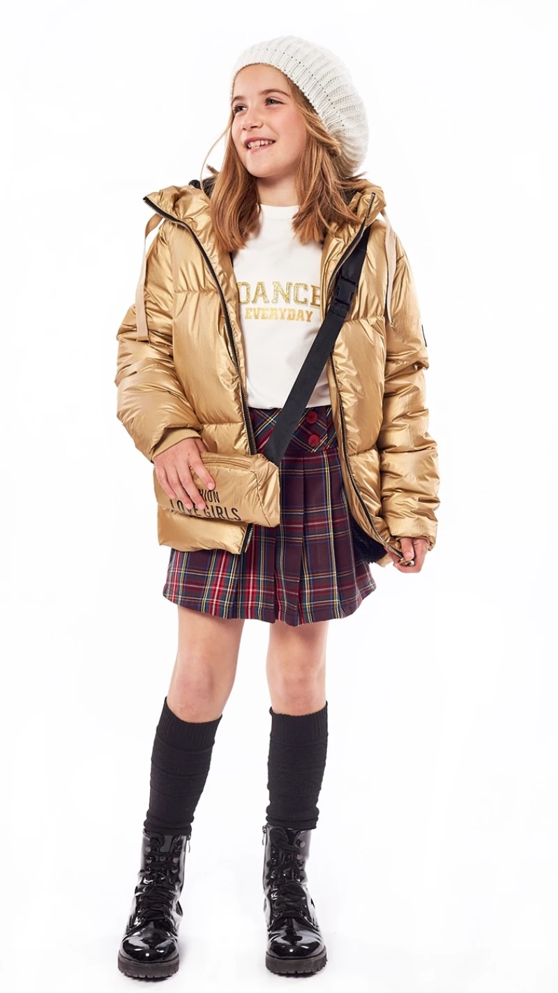 Εβίτα Fashion Φούστα Καρώ, Κόκκινο