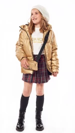 Εβίτα Fashion Φούστα Καρώ, Κόκκινο