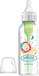 Dr. Brown's Natural Flow® Options+™ Πλαστικό Μπιμπερό Με Στενό Λαιμό 250ml. Λιοντάρι