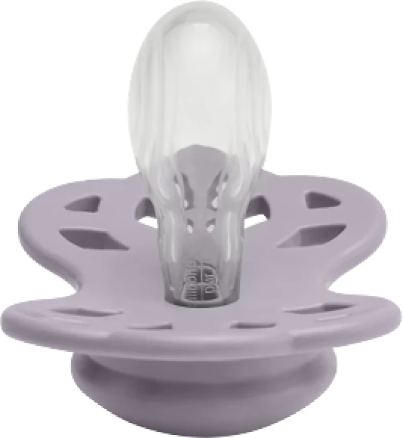 Bibs Πιπίλα Σιλικόνης Σετ 2τμχ Infinity Symmetrical Fossil Grey Mauve 0-6m