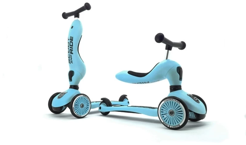 Scoot & Ride Ποδήλατο Ισορροπίας & Πατίνι 2 σε 1 HighWayKick 1 Blueberry