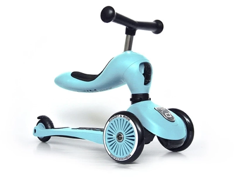 Scoot & Ride Ποδήλατο Ισορροπίας & Πατίνι 2 σε 1 HighWayKick 1 Blueberry