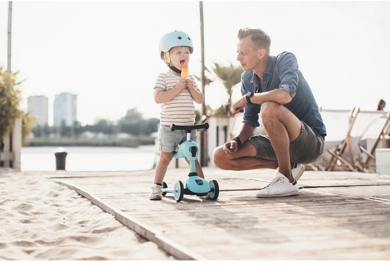 Scoot & Ride Ποδήλατο Ισορροπίας & Πατίνι 2 σε 1 HighWayKick 1 Blueberry
