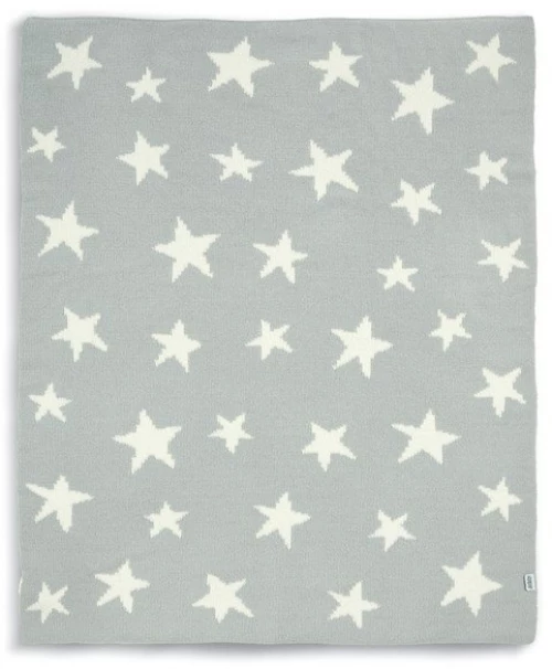 Mamas & Papas Κουβέρτα Πλεκτή Chenille 70x90εκ. Grey Star
