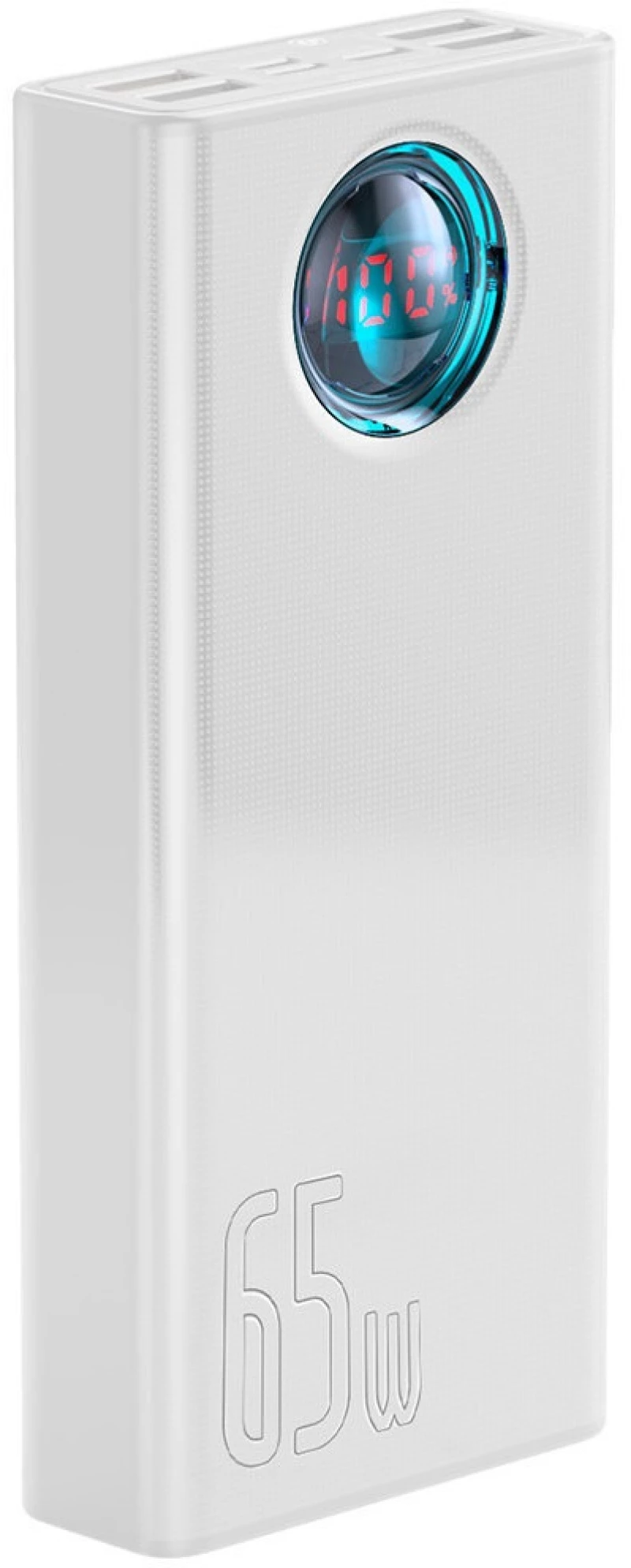 Baseus Amblight Overseas Edition Power Bank 30000mAh 65W Λευκό (PPLG000102)