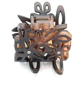 HAIR CLIP κλάμερ μεσαίου μεγέθους σε καφέ χρώμα