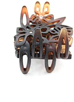 HAIR CLIP κλάμερ μεσαίου μεγέθους σε καφέ χρώμα