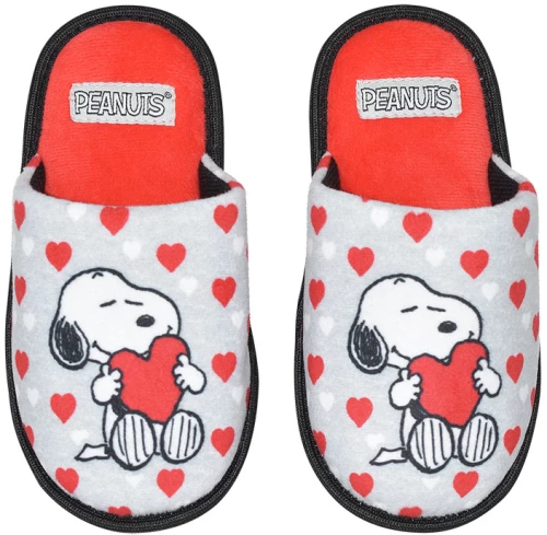 Παντόφλες "Snoopy" μελανζέ (Γκρι μελανζέ)