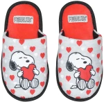 Παντόφλες "Snoopy" μελανζέ (Γκρι μελανζέ)