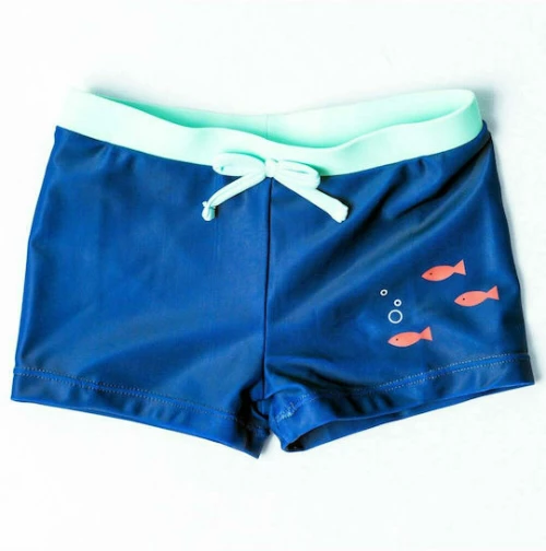 Μαγιό boxer "Fishes" μπλε (Μπλε)