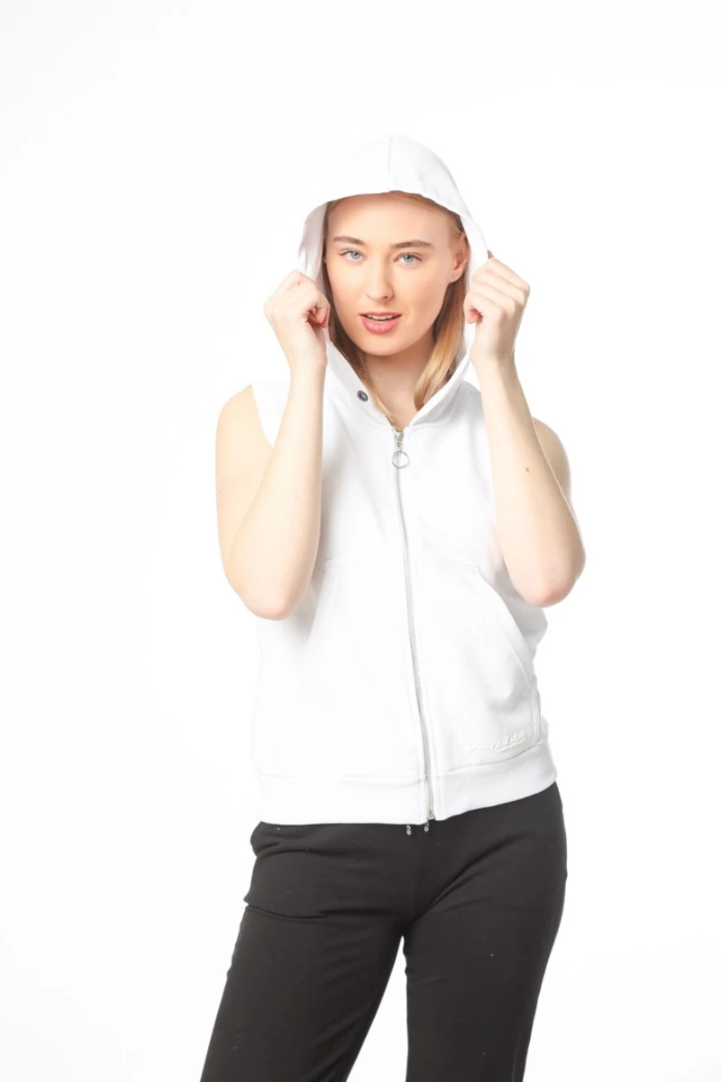 Ζακέτα "Streetwear" λευκή (Λευκό)