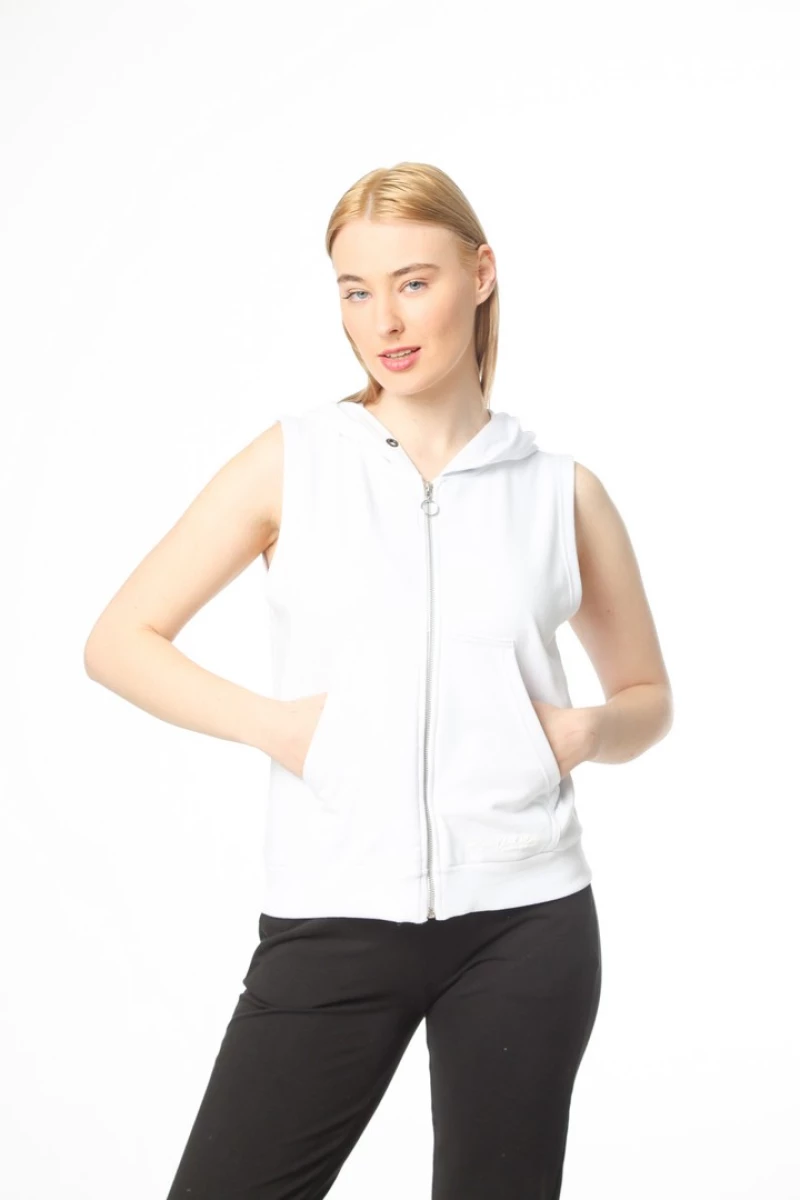 Ζακέτα "Streetwear" λευκή (Λευκό)