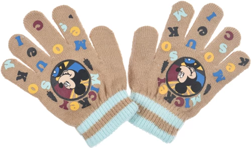 Γάντια "Mickey Mouse" μπεζ (Μπεζ)