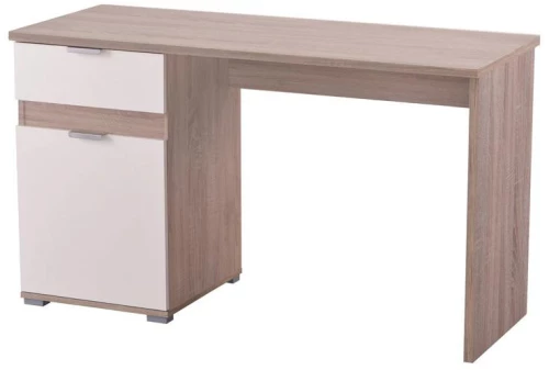 Γραφείο "Jan" Sonoma/Λευκό 130x50x75.5εκ