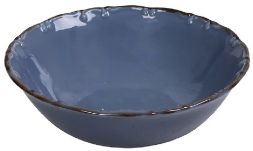 Σαλατιέρα Γαλάζια Με Καφέ Rim Liana 25Εκ Espiel