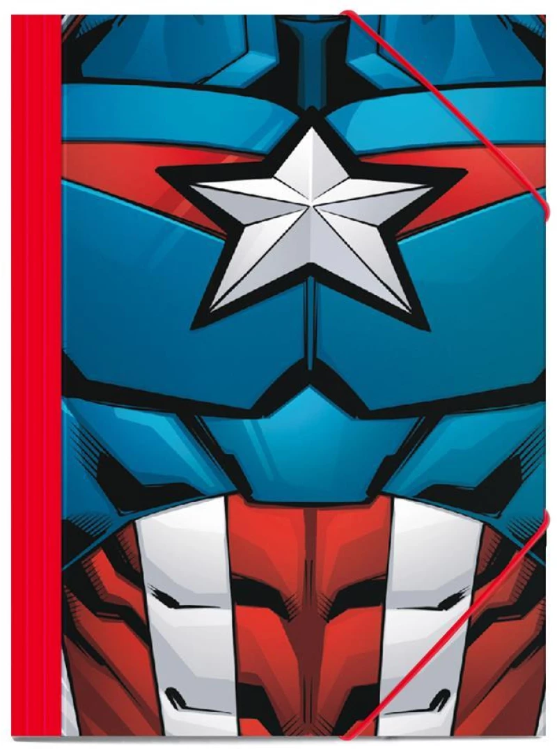 Φάκελος Λάστιχο Χαρτόνι 25x35 Captain America