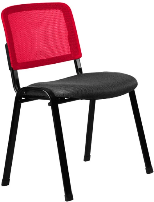 Καρέκλα επισκέπτη 3003 μαύρη/κόκκινη 51x60x79.5εκ