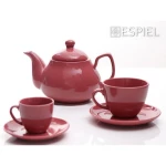 Φλιτζάνι & Πιατάκι Καπουτσίνο Jumbo 350Ml Pomegranate Essentials  16x8Εκ Espiel