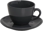 Φλιτζάνι Και Πιατάκι Καπουτσίνο Anthracite Essentials  Jumbo 350Ml 16X8Eκ
