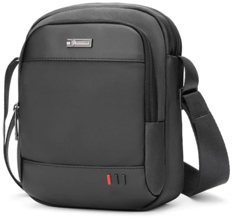 ARCTIC HUNTER τσάντα ώμου K00063 με θήκη tablet  αδιάβροχη  2.9L  μαύρη