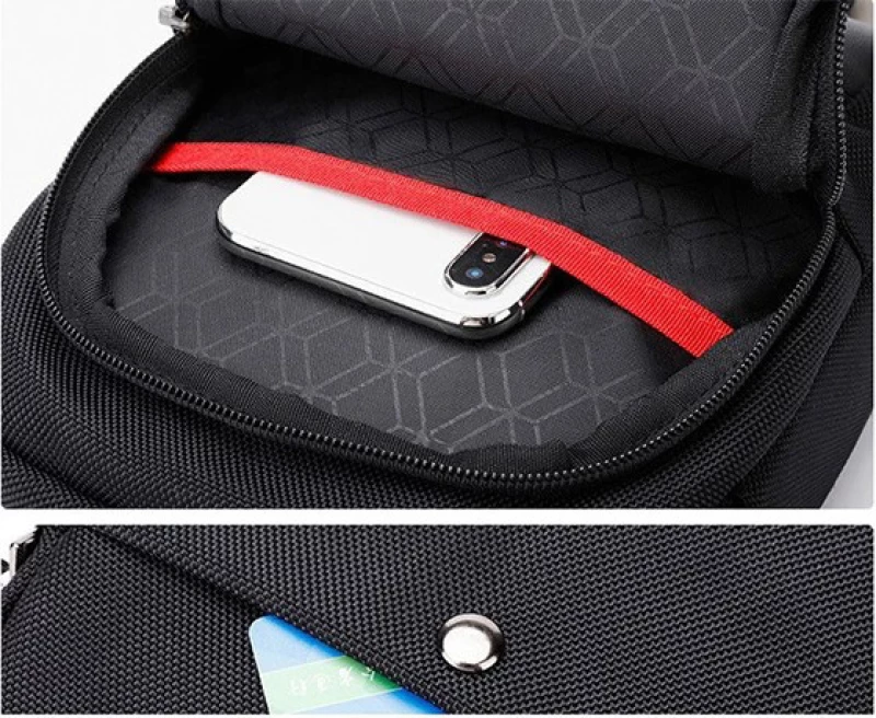 ARCTIC HUNTER τσάντα ώμου K00063 με θήκη tablet  αδιάβροχη  2.9L  μαύρη