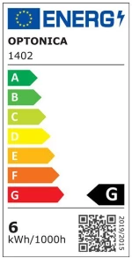 OPTONICA LED λάμπα G45 1402  5.5W  4500K  E14  450lm