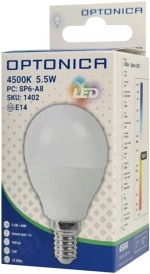 OPTONICA LED λάμπα G45 1402  5.5W  4500K  E14  450lm