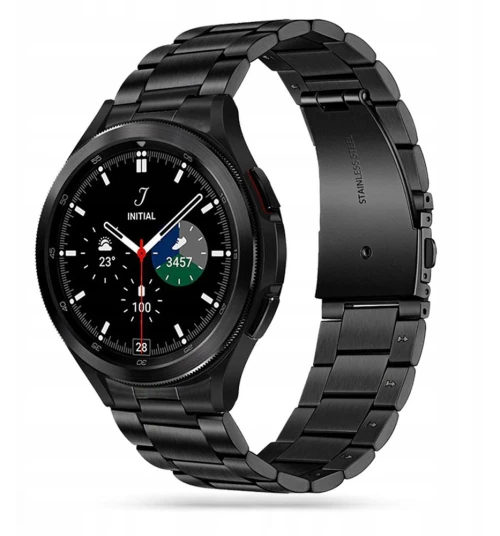 Tech-Protect Stainless Band Black-Samsung Galaxy Watch 4/5/5 Pro