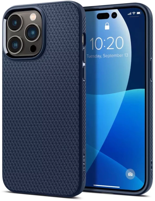 Θήκη Spigen Liquid Air Navy Blue-Apple iPhone 14 Pro (ACS04958)