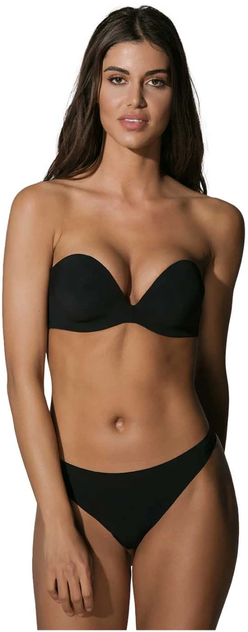 LUNA ΣΟΥΤΙΕΝ SECRET SENSE LOW CUT STRAPLESS 11065 - ΜΑΥΡΟ