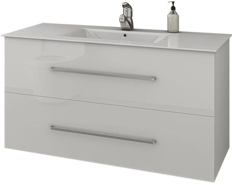 Torino 90 White Gloss - Βάση Επίπλου Με Νιπτήρα (91x46)